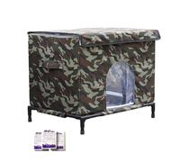Refugio elevado - ABS Oxford resistente, para gatos, perros. Proporciona un espacio seguro y cómodo, mantiene el calor, es perfecto para usar en el TER