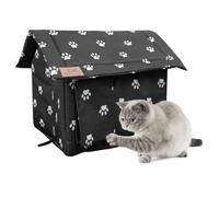 Refugio Exterior para - Casas para Salvajes, Refugio con Tela Oxford Impermeable | Casa cálida para Perros pequeños y, Ideal para Interiores o Exteriores, protección contra intem