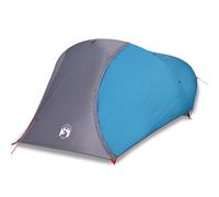 Refugio para 4 personas para acampada con cúpula azul resistente al agua, ligero y portátil para la familia con lluvia, puerto eléctrico para cable eléctrico, perfecto para senderismo, mochilero y