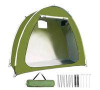 Refugio Para Equipo De Bicicleta - 230.5x31.5x64.96 pulgadas, Garaje Verde Resistente A La Agua, Plegable Casa de Bicicletas | Protector Solar Protector Solar Jardín Exterior Organizador Ahorro de