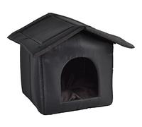 Refugio para gatos salvajes, refugio para mascotas, impermeable y cálido, casa para gatos exterior impermeable para invierno, cama cálida para gatos resistente a la intemperie, casa apilable para