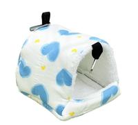 Refugio para mascotas - Casa de 5,12 pulgadas | Peluche de poliéster - Escondite cálido estilo cueva con construcción suave y cómoda para planeadores de azúcar, hurones, hámsters, rep