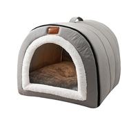 Refugio para mascotas - Casa para perros para relajarse | Construcción hecha a mano con función de detalle de entrada, acolchado suave, perfecto para animales pequeños, porche, jardín, configuración