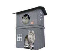 Refugio para mascotas de interior, cama plegable para gatos, casa de clima frío, cama de montaje rápido, refugio plegable que proporciona un refugio acogedor para gatos, apto para uso en garajes,