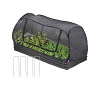 Refugio para plantas que incluye marco de acero y red resistente al desgarro para seguridad de verduras y crecimiento de contenedores, protección contra el hielo