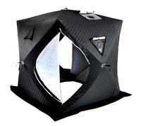 Refugio portátil para pesca en hielo, tienda de campaña aislada estilo cubo con bolsa de transporte para pesca de invierno