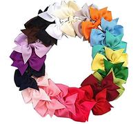 REFURBISHHOUSE 20 Piezas Lazo De Pelo Grande Clip De Cocodrilo Para Ninas Diadema De Cinta De Grogren