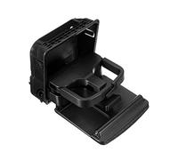 REFURBISHHOUSE 2018 Negro Soporte de Vaso Trasero del apoyabrazos Central para VW Jetta 5 Golf GTI 5 6 Conejo EOS