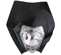 REFURBISHHOUSE Faro Universal de Enduro Motocicleta para Yamaha KTM- Negro