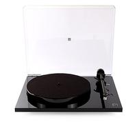 REGA Tocadiscos giratoria con etapa de fono incorporada y tapa cerrada 40cm x 45cm x 12cm Negro