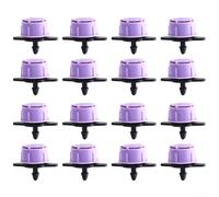 Regadera ajustable del gotero del riego 1/4 pulgada emisor 0-70 L/Hr caudal 16 unids para el sistema de riego por goteo