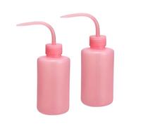 Regadera Bonsai,2PCS Mini Regadera Rosa de 250 ml para Plantas de Interior con Boquilla Curva Botella Flexible Watering Can Bonsai Rociador de Agua Flores Esquejes