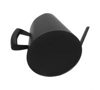 Regadera de acero inoxidable con boquilla larga diseñada para terrarios interiores, arbustos en maceta y especies de plantas de raíces poco profundas (1500 ml, negro)