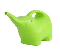 Regadera de animales de dibujos animados de plástico para niños al aire libre de 1200 ml, juguete de playa, olla para rociar jardinería, pato amarillo, elefante verde, delfín azul (quiero verde)