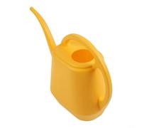 Regadera de diseño ergonómico con boquilla larga, capacidad de plástico ligera de 2 L para tareas de riego convenientes (amarillo)