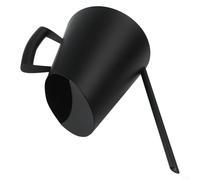 Regadera de jardinería de boquilla larga en acero inoxidable para riego preciso de raíces tanto para plantas de interior como exterior (1500 ml, negro)