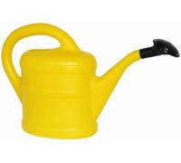 Regadera de plástico para niños grandes y pequeños, para jardín y plantas de interior, 1 litro, color amarillo