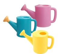 Regadera de plástico, regadera para niños, paquete de 3 de plástico con boquilla extraíble, dispositivo de agua para plantas pequeñas de 600 ml / 20 oz de precisión para jardinería para niños pequeño