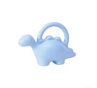 Regadera de tamaño infantil de 1 litro con bonito diseño de animales para enseñar a los niños sobre el riego de las plantas y la responsabilidad de la naturaleza (Dinosaurio - azul)