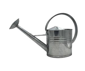 Regadera de zinc, 10 litros, de metal, galvanizada, para jardín | BURI Alcachofa de riego de acero inoxidable para riego de plantas en interiores y exteriores con diseño clásico