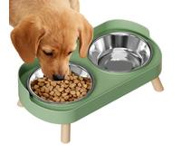Regadera elevada para perros, estación de alimentos de aleación de acero, sistema de alimentación ergonómico, acceso higiénico a alimentos, reduce la tensión del cuello, equipo veterinario para el