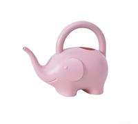Regadera ligera de 1 litro para niños con forma de elefante o dinosaurio para aprendizaje temprano de jardinería y juego al aire libre (elefante, rosa)
