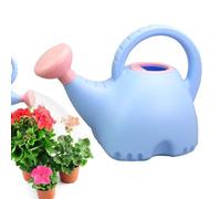 Regadera para niños, 1,5 L, diseño de elefante dulce, boquilla larga, ergonómica, pequeña regadera, para terraza, balcón, césped, patio, jardín, flores, floristas