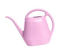 Regadera pequeña de 4 litros para plantas de jardinería en interiores y exteriores, color rosa, 36,5 x 24,5 cm
