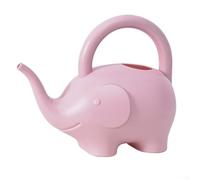 Regadera portátil de 0 5 litros con diseño de animales de dibujos animados para niños, maceta de riego ligera de material PP adecuada para jardín (elefante rosa)