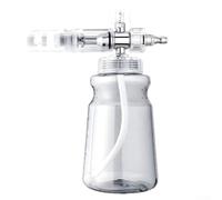 Regaderas, botella de espuma de 1 litro para lavadora a presión, boquilla ajustable, cobertura de espuma gruesa para coche, motocicleta, limpieza de entradas, jardineros y