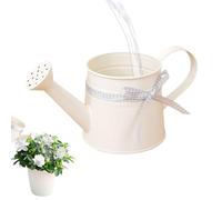 Regaderas De Metal - Regaderas Pequeña De 1 Litro para Plantas De Interior Y Exterior | Botes De Agua Modernos De Metal para Plantas Doméstica con Asa para Flores Y Pl-antas De Interior (B-lanco)