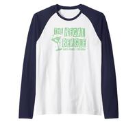 Regal Beagle Cocktail Lounge Three's Company Distressed Logo Camiseta Manga Raglan