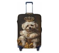 Regal Dog In Royal Attire - Fundas protectoras elásticas para equipaje de 45,7 a 81,3 cm, Black, S