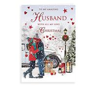 Regal Publishing C85420 - Tarjeta de Navidad para marido (22,8 x 15,2 cm)