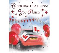 Regal Publishing Congratulations You Passed your Driving Test, Red Mini - 20.3 x 15.2 cm
