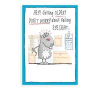 Regal Publishing Humour Funny Tarjeta de Cumpleaños Failing eyetest - 7 x 5 pulgadas