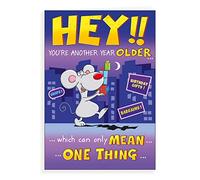 Regal Publishing Humour Funny Tarjeta de Cumpleaños Ratón Hey older - 7 x 5