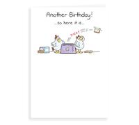 Regal Publishing Humour Funny Tarjeta de Cumpleaños Toast ping - 7 x 5