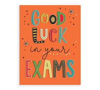 Regal Publishing Modern Good Luck Card Good Luck Exam - 8 x 6 pulgadas