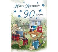 Regal Publishing Piccadilly Greetings - Tarjeta de cumpleaños para hombre (90 años, 22,8 x 15,2 cm)