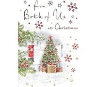 Regal Publishing Piccadilly Greetings - Tarjeta de Navidad tradicional con texto en inglés From Both Of Us (22,8 x 15,2 cm)
