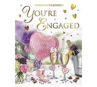 Regal Publishing Tarjeta de compromiso con texto en inglés Felicitations You're Engaged, 20,3 x 15,2 cm
