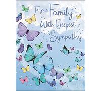 Regal Publishing Tarjeta de condolencias familiar de 20,3 x 15,2 cm, color verde