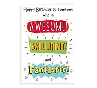 Regal Publishing Tarjeta de cumpleaños divertida Humour Awesome Brilliant - 7 x 5 pulgadas
