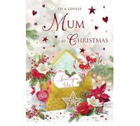 Regal Publishing Tarjeta de Navidad con sobre para una madre encantadora, 9 x 6 pulgadas