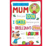 Regal Publishing Tarjeta de Navidad divertida con humor para mamá de hijo, 2 perros, 9 x 6 pulgadas, Piccadilly Greetings
