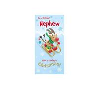 Regal Publishing - Tarjeta de Navidad para dinero, sobrino, Rudolph