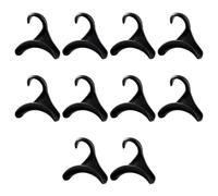 Regala De Bolsas Negras De 10 Piezas, Percha De Bolso De Plástico Sin Agujeros, Percha Multifunción, Gancho De Almacenamiento De Bolsa Cole.