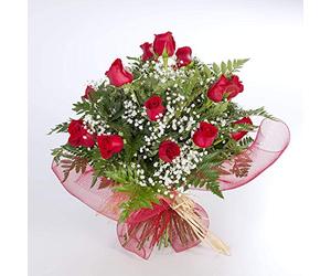 REGALA UNA FLOR | Ramo de 20 rosas naturales a domicilio | Entrega puntual en 24 horas de Lunes a Sábado | Con tarjeta dedicatoria | 20 rosas rojas