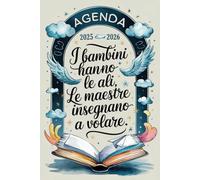 REGALI PER MAESTRE FINE ANNO: AGENDA MAESTRA 2025 2026 | Verticale Con Orari 07:00 To 20:00